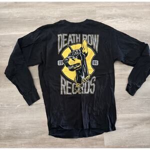 Death Row Records Long Sleeve Black Shirt Size Medium Doberman